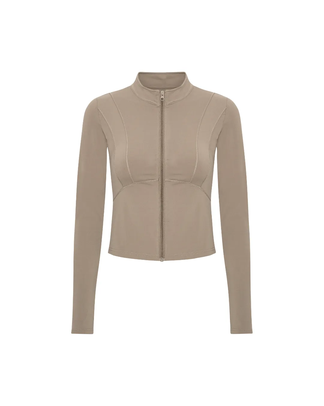 Hyper Zip Blouse - Sand Beige