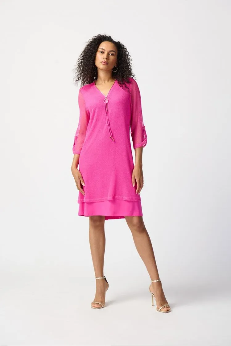 Joseph Ribkoff Silky Knit Layered Dress - Style 241115