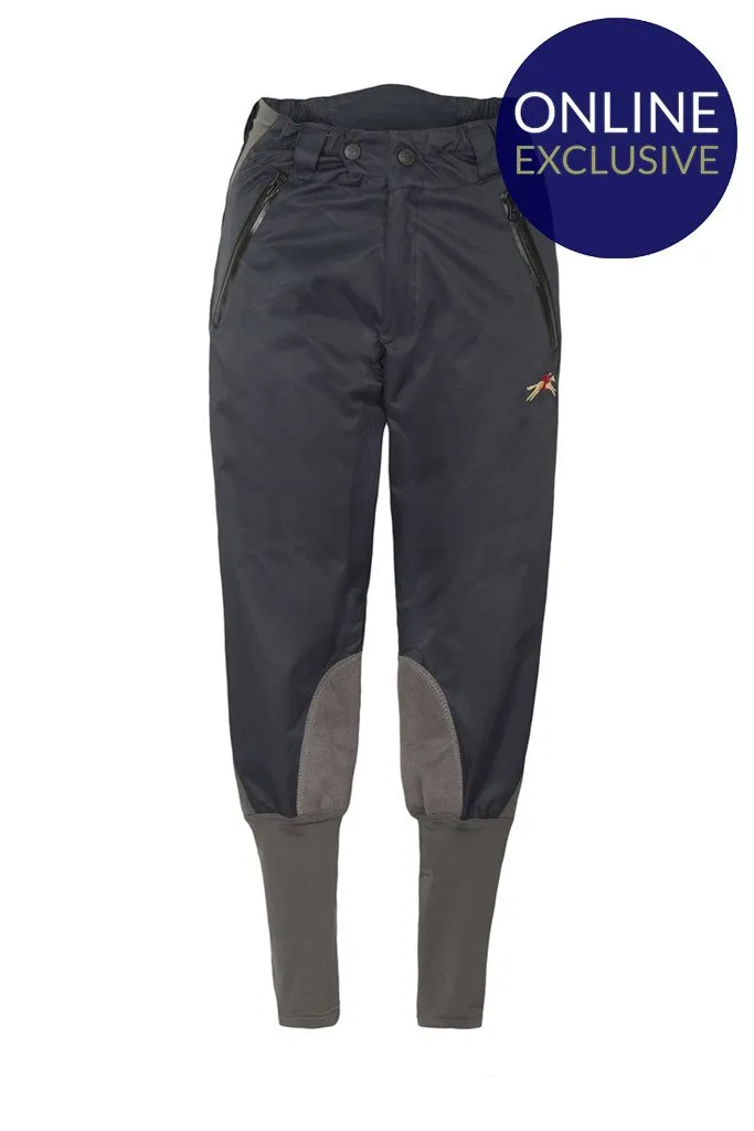 Kids Weatherproof Breeches - Navy and Grey