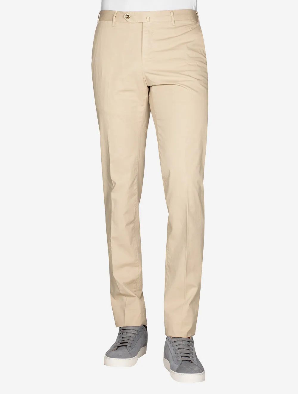 Light Stretch Gabardine Trouser Sand