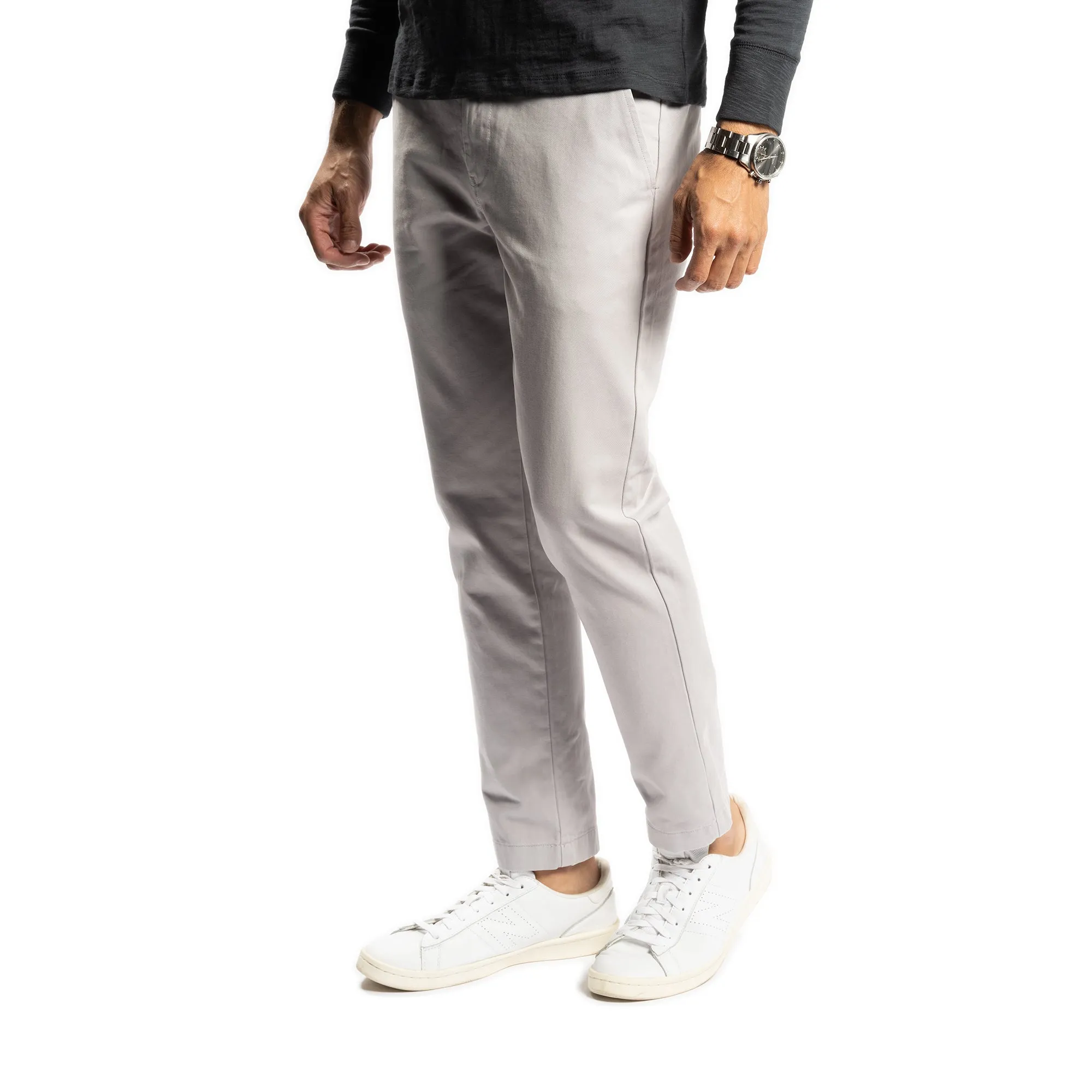 Lightweight Stretch Chinos Slim Fit - Grey