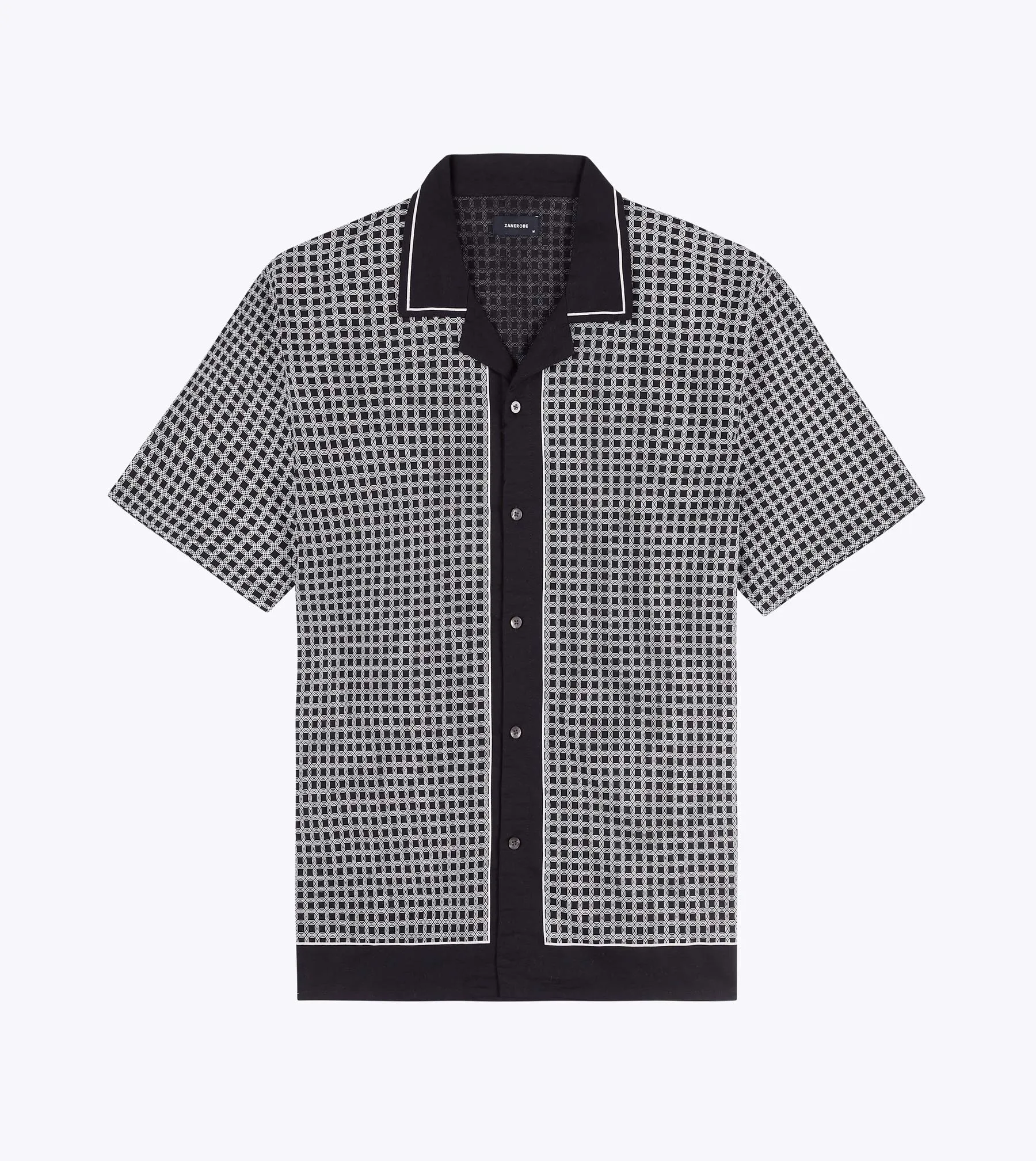 Link-Up SS Shirt Black/White