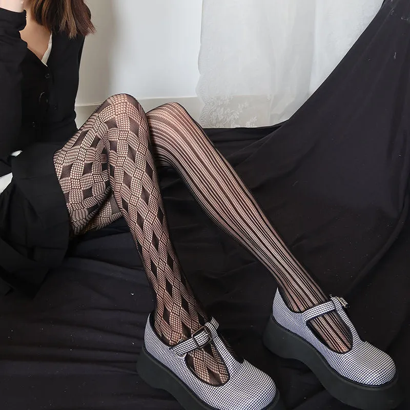 Lolita Stockings Style Fishnet Tights Different Pattern Tights