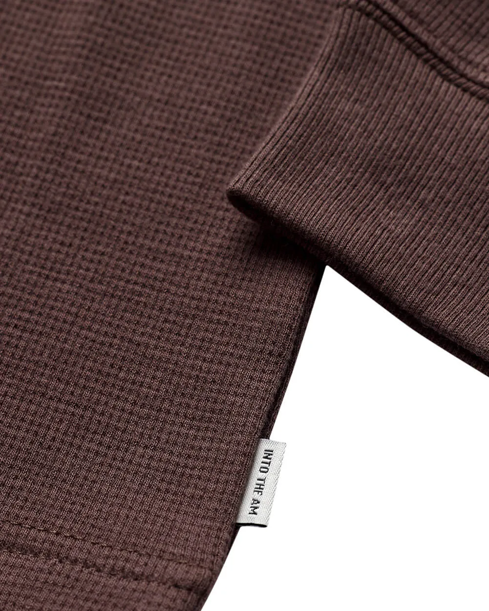 Long Sleeve Waffle Knit Henley