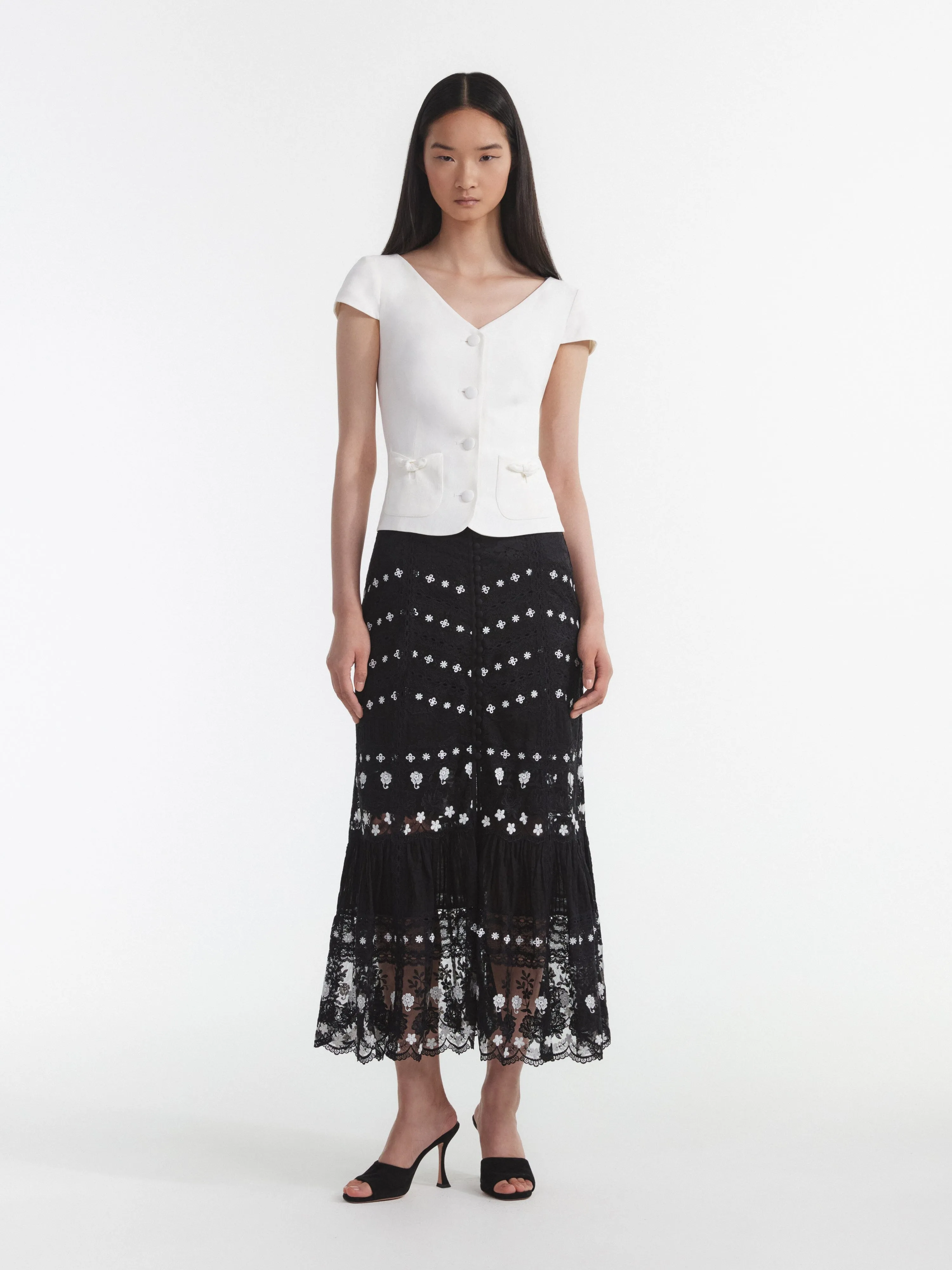 Lorna Long Skirt in Black