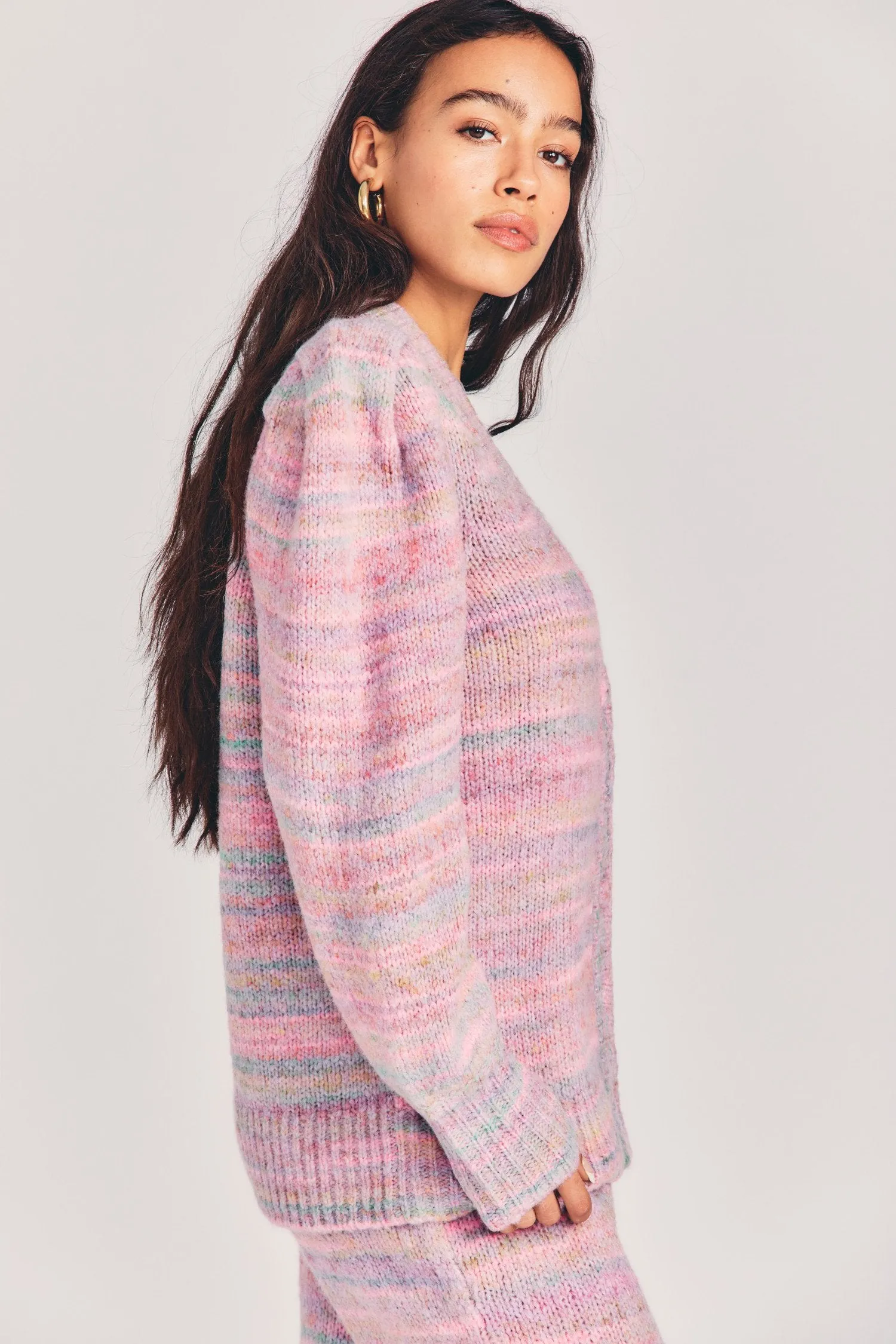 Love Shack Fancy - Wilford Boyfriend Cardigan in Pink Cloud