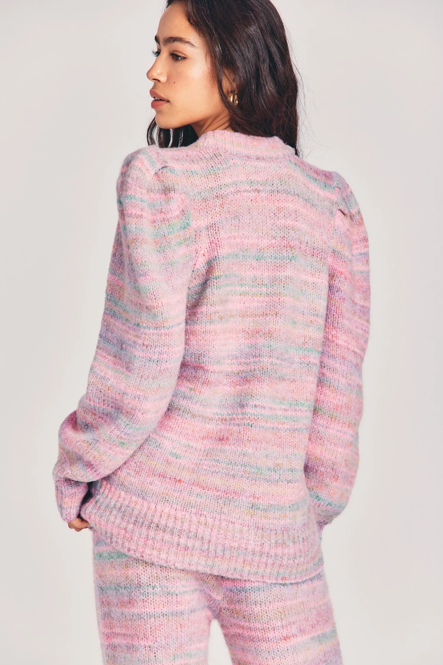 Love Shack Fancy - Wilford Boyfriend Cardigan in Pink Cloud