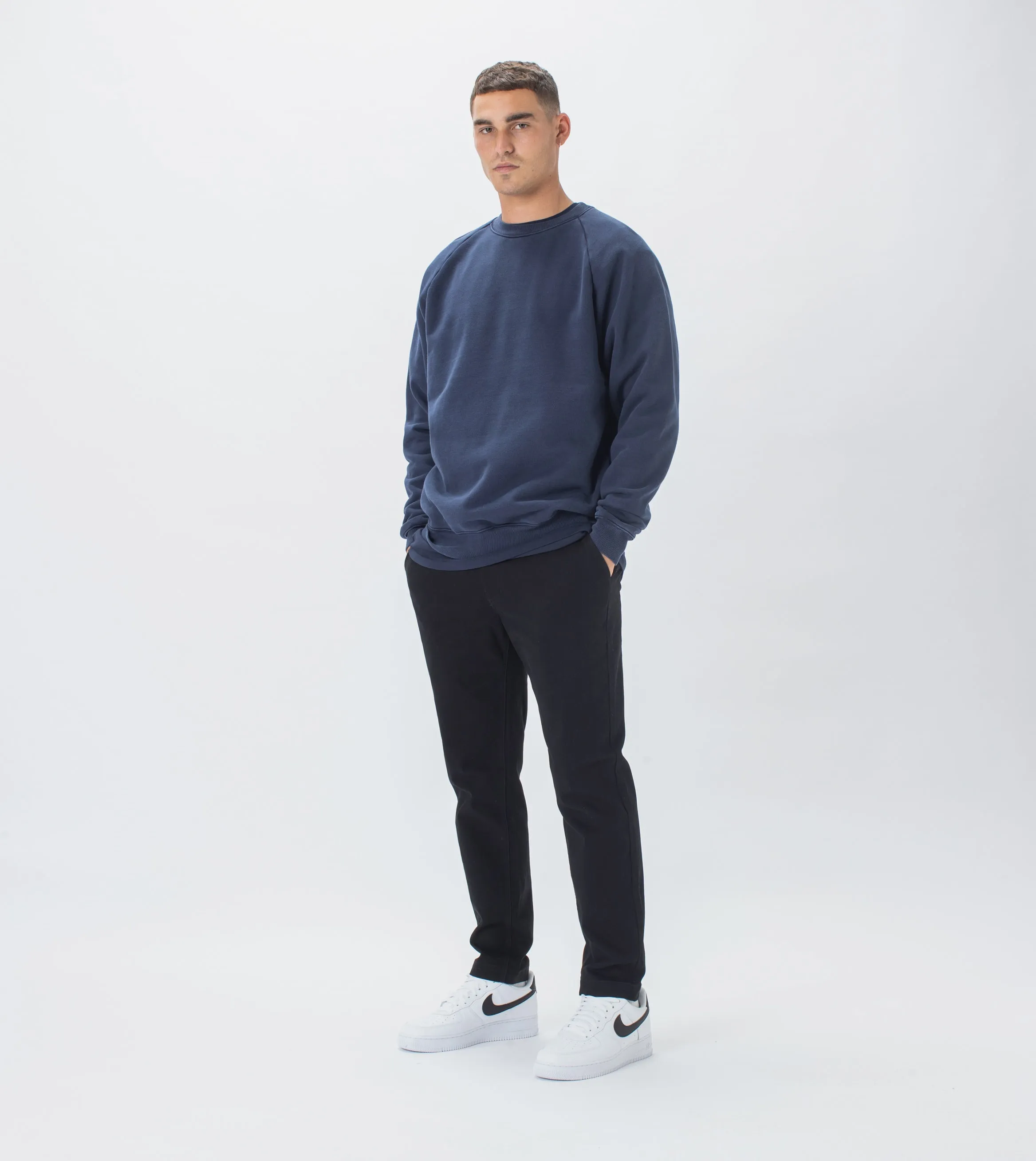 Lowgo Raglan Crew Sweat GD Indigo