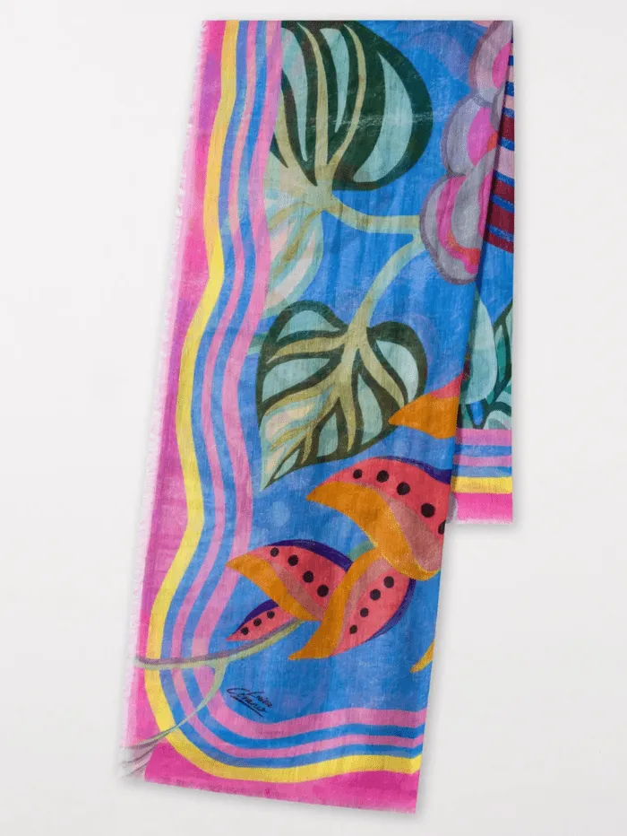 Luisa Cerano Caribbean Print Scarf 898782 9417 Col 2359