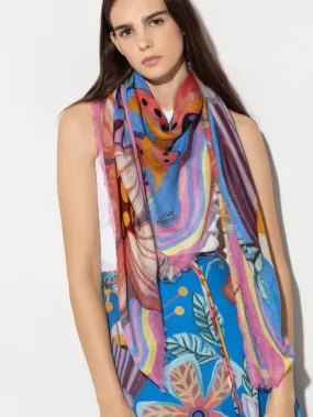 Luisa Cerano Caribbean Print Scarf 898782 9417 Col 2359