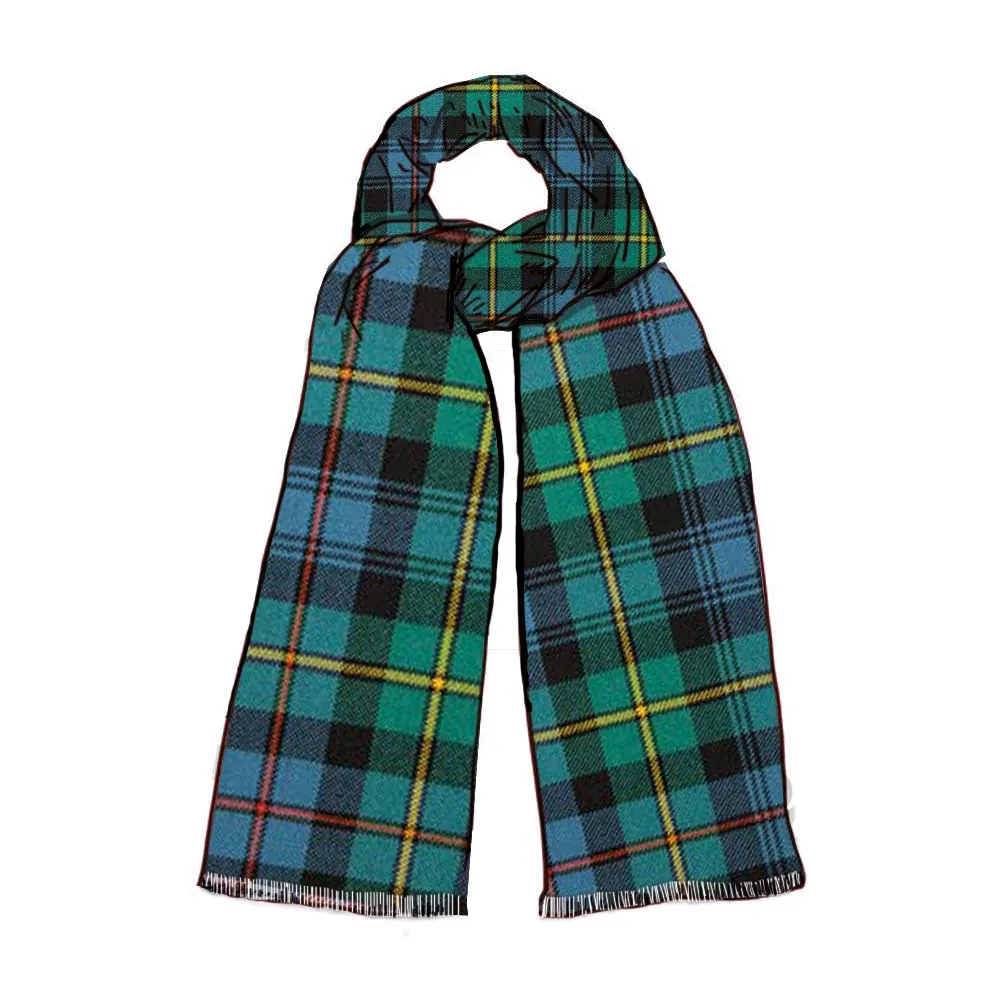 Luxury Lightweight Scarf in Baillie Ancient Tartan