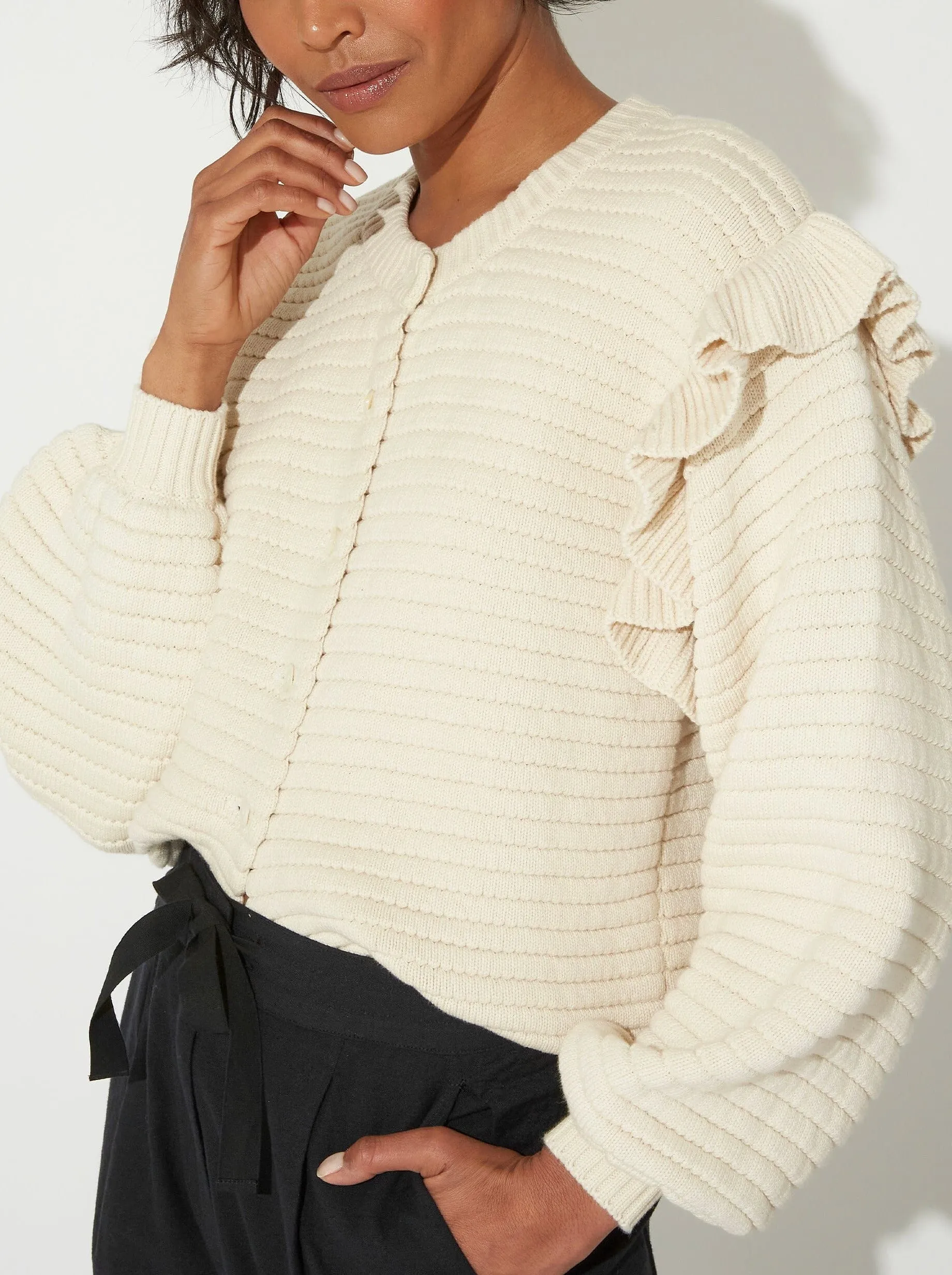 Maelle Cardigan - Ivory