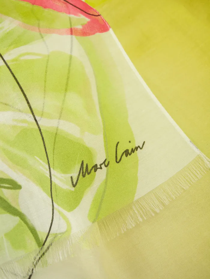 Marc Cain Collections Scarf In Bright Sulphur WC B4.15 Z22 Col 431