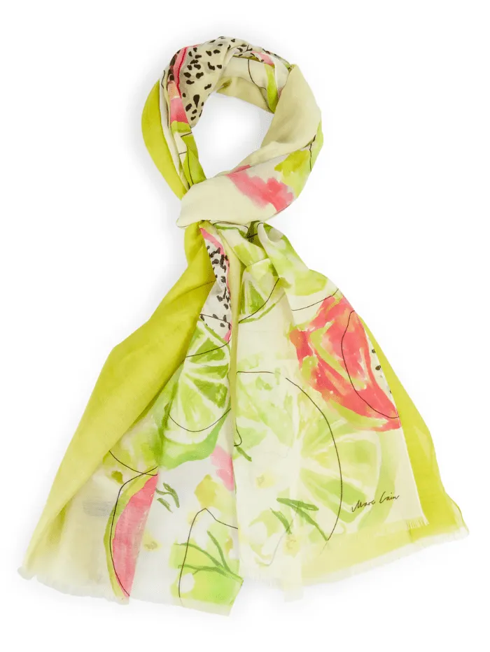 Marc Cain Collections Scarf In Bright Sulphur WC B4.15 Z22 Col 431