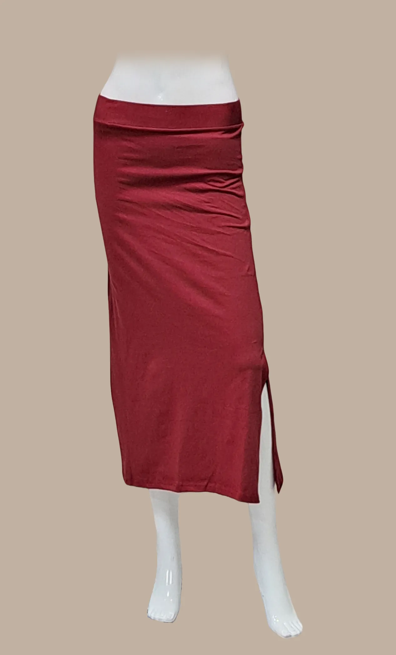 Maroon Shape Wear Under Skirt