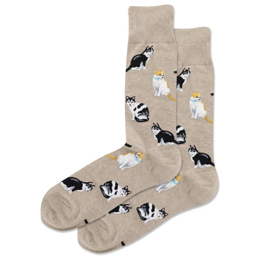 Men's Cats Classic Crew Socks/Hemp Heather