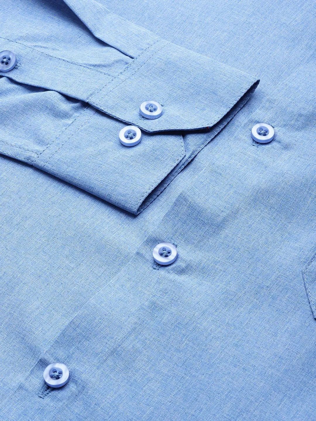 Men's Cotton Blue Casual Shirt