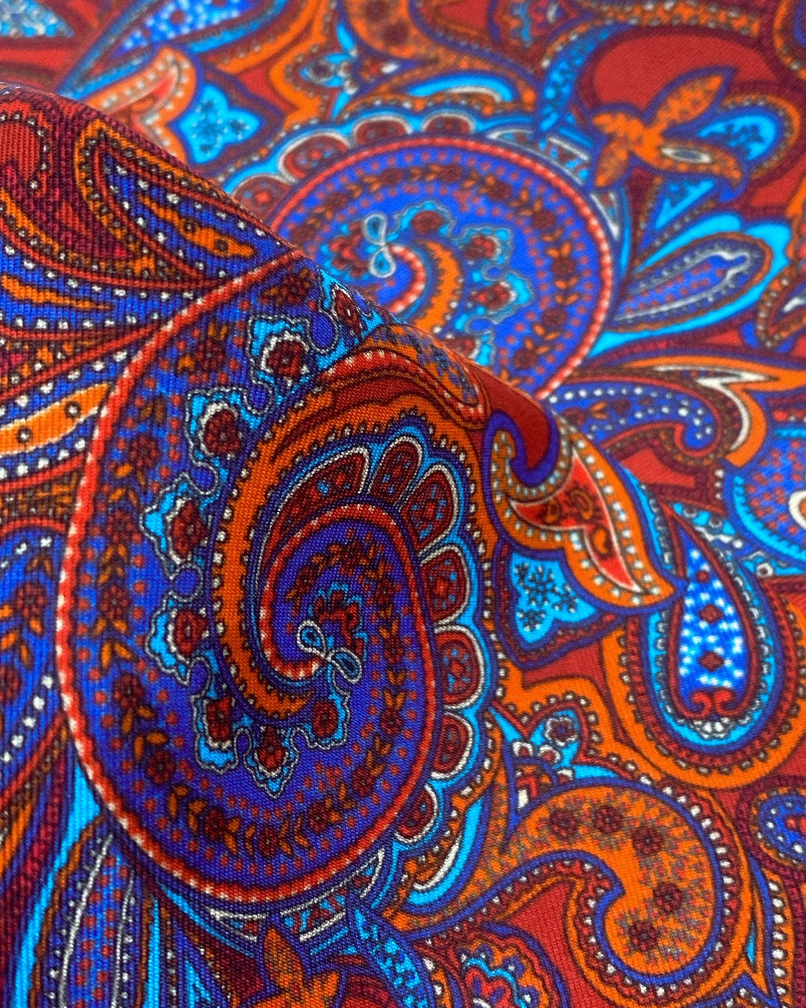 Men's Silk Paisley Scarf - The Bretton