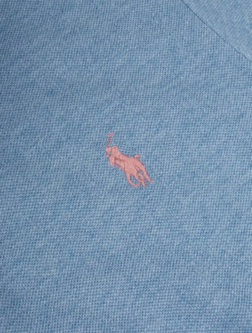 Mesh Polo Pale Blue