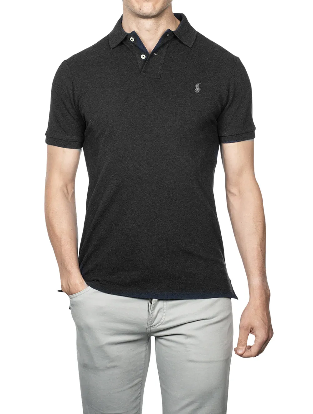 Mesh Polo Shirt Black