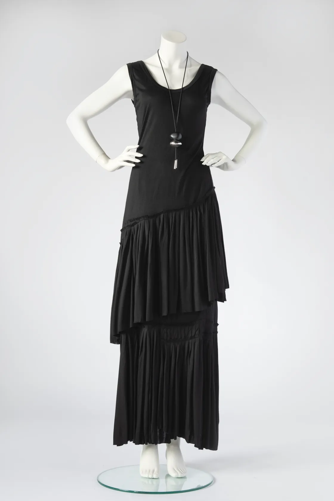 Minnelli Skirt in Black Rayon Jersey