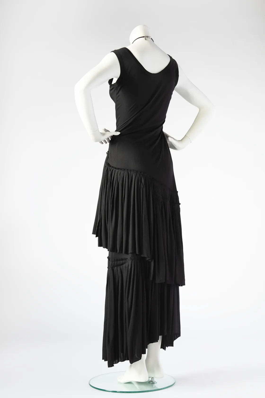 Minnelli Skirt in Black Rayon Jersey