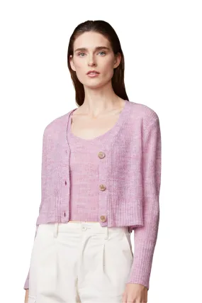 Mohair Cardigan, Raspberry Rose