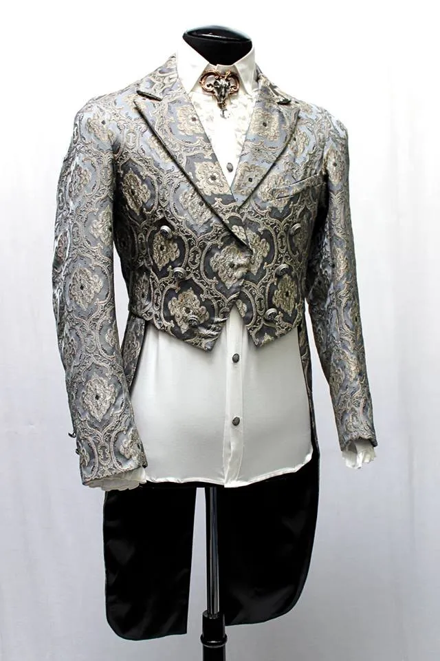 MONTE CRISTO TAILCOAT - BLUE BROCADE