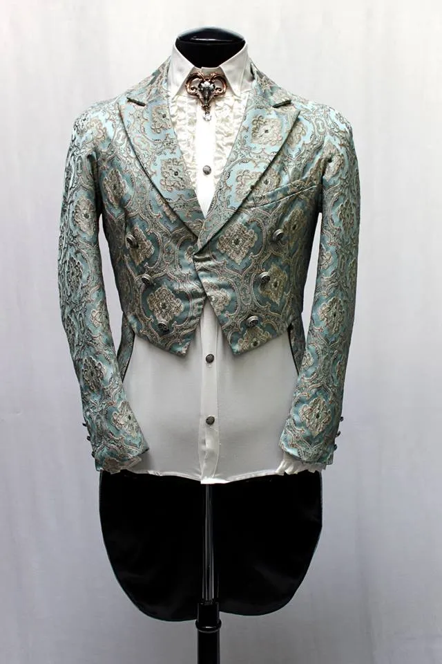 MONTE CRISTO TAILCOAT - GREEN BROCADE