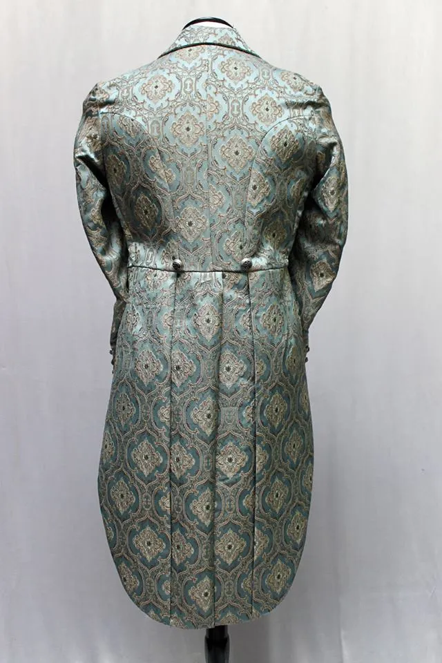 MONTE CRISTO TAILCOAT - GREEN BROCADE