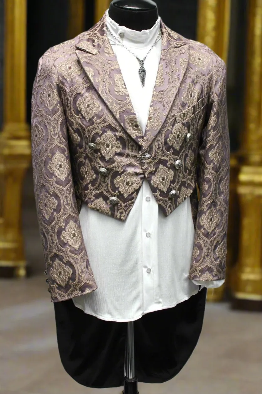 MONTE CRISTO TAILCOAT - PURPLE BROCADE