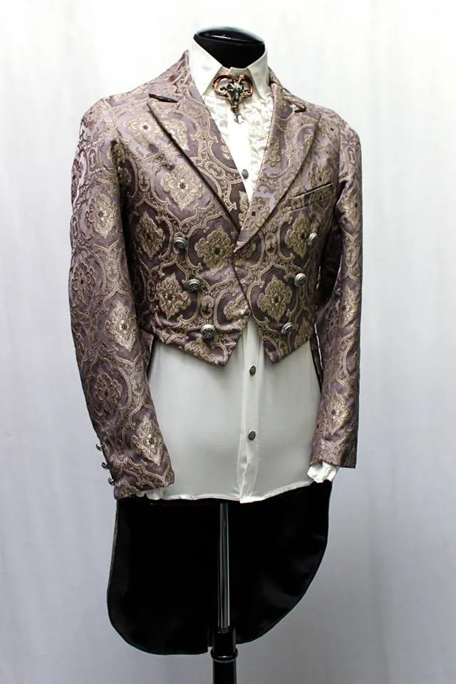 MONTE CRISTO TAILCOAT - PURPLE BROCADE