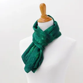 NEW! Hand Dyed Silk Scarf in Evergreen by Ten Thousand Dandelions