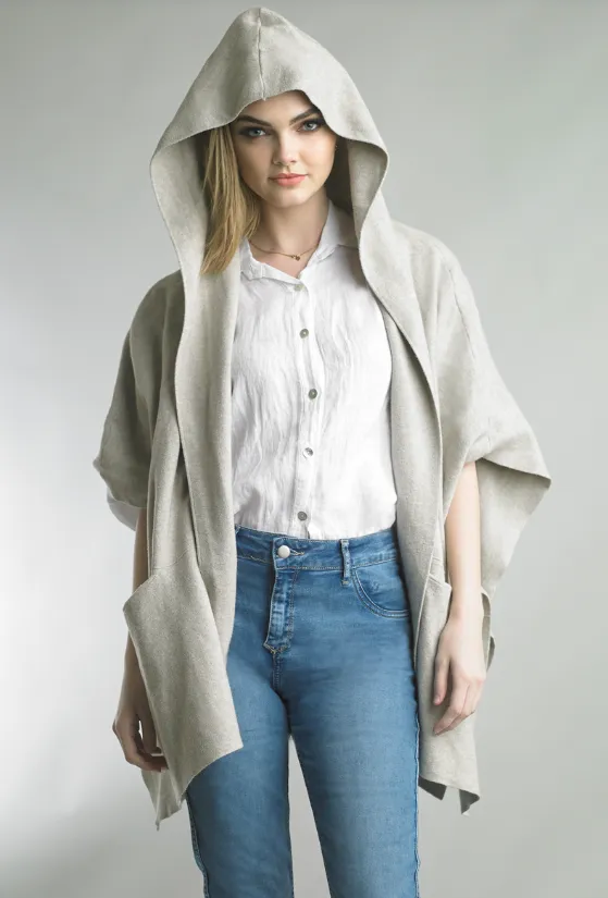 Open Poncho Cardigan