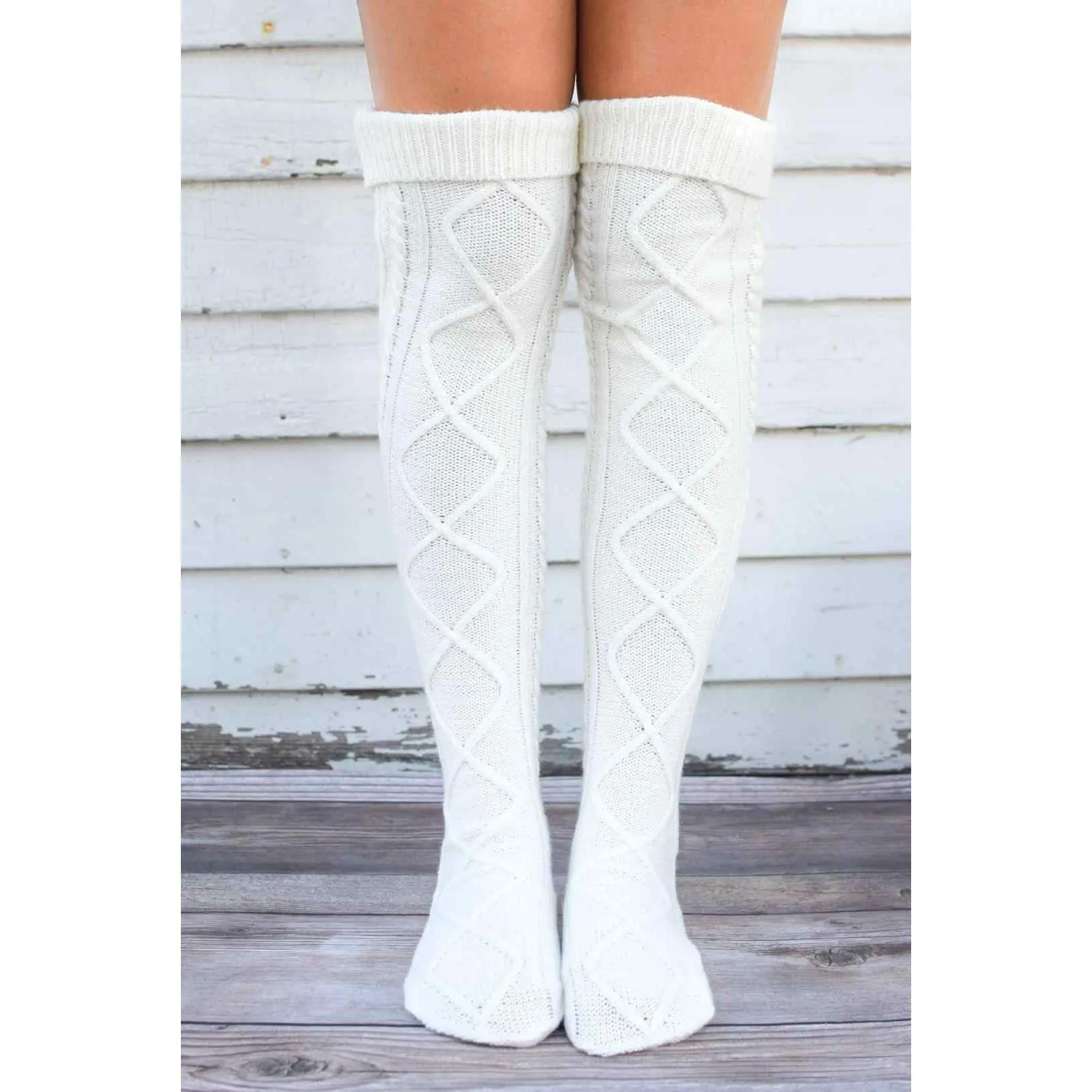 Over The Knee Knit Socks