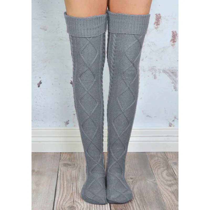 Over The Knee Knit Socks