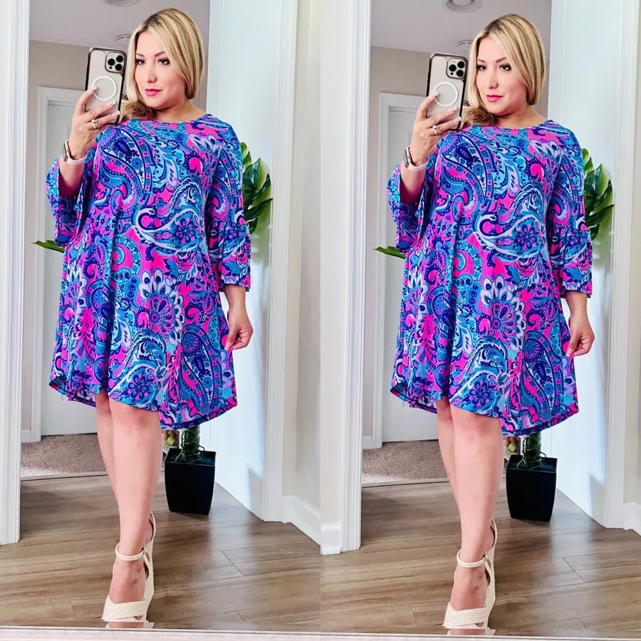 Paisley Swing Dress