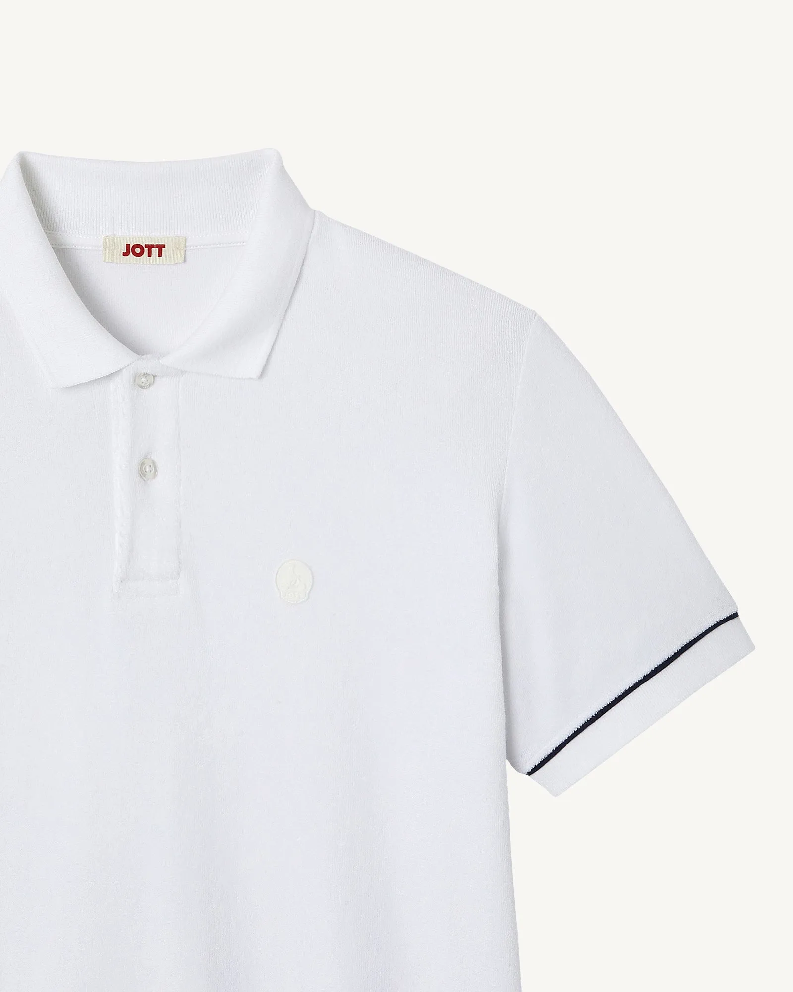 Polo éponge Blanc Neil