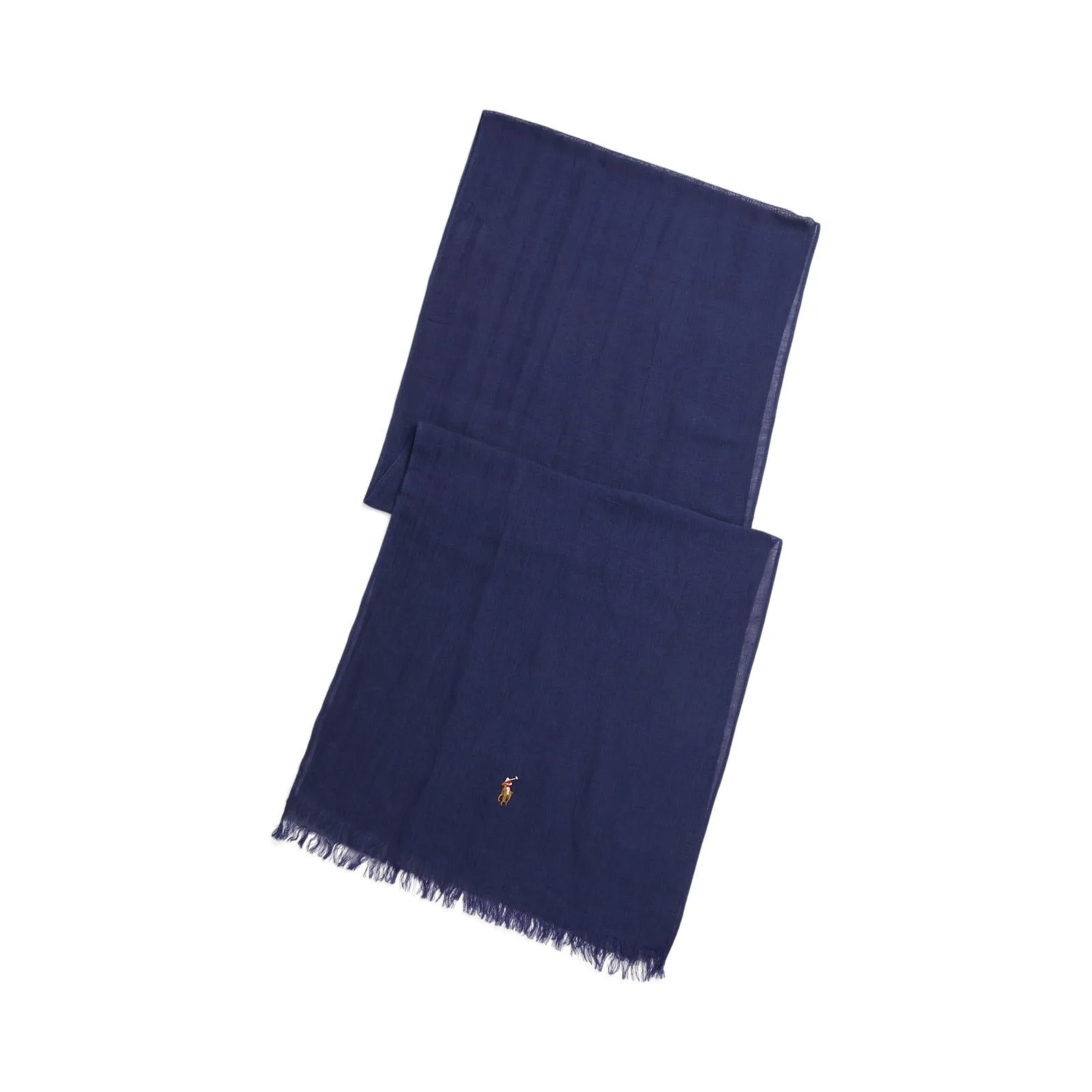 Polo Ralph Lauren - Washed Linen-Blend Scarf - Newport Navy