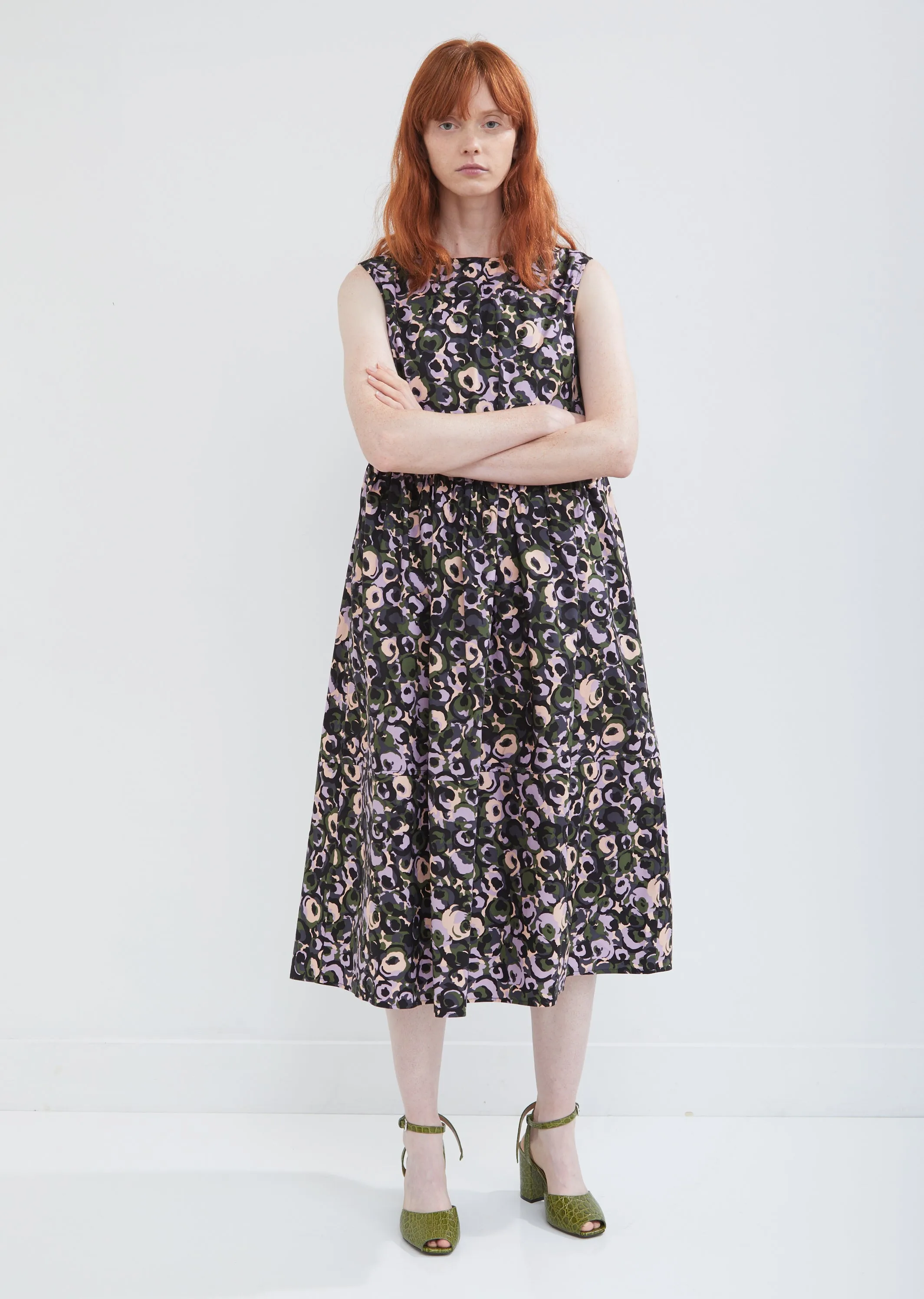 Poplin Floral Dress