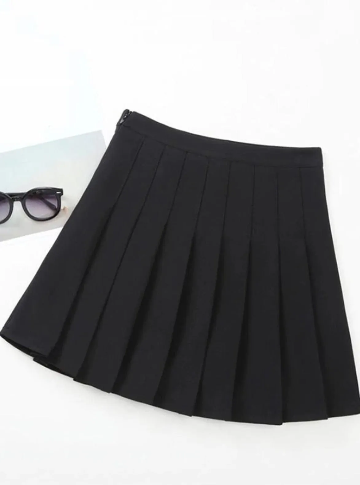 Preppy Casual Pleated Skirt