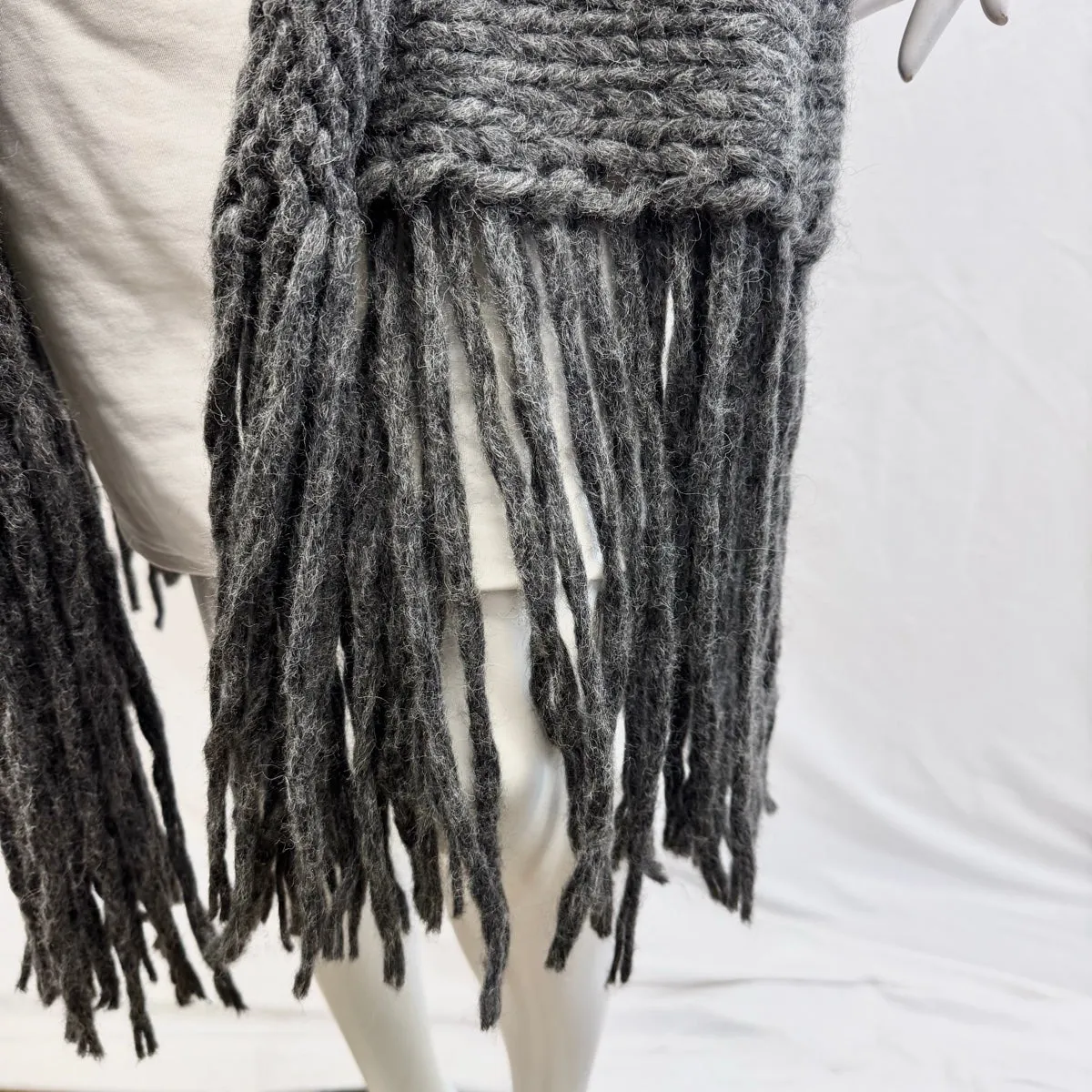 Raquel Allegra Fringe Poncho