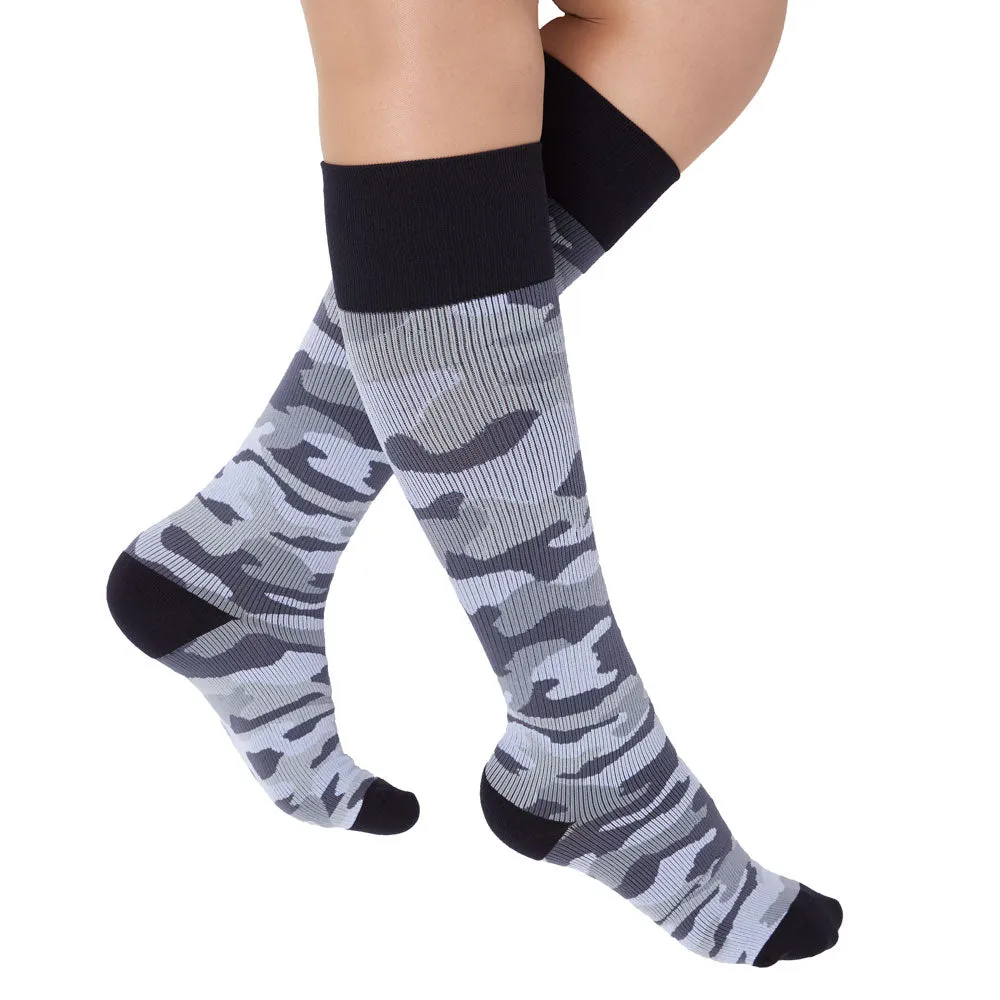 Rejuva Camo 20-30 mmHg Knee High Compression Socks