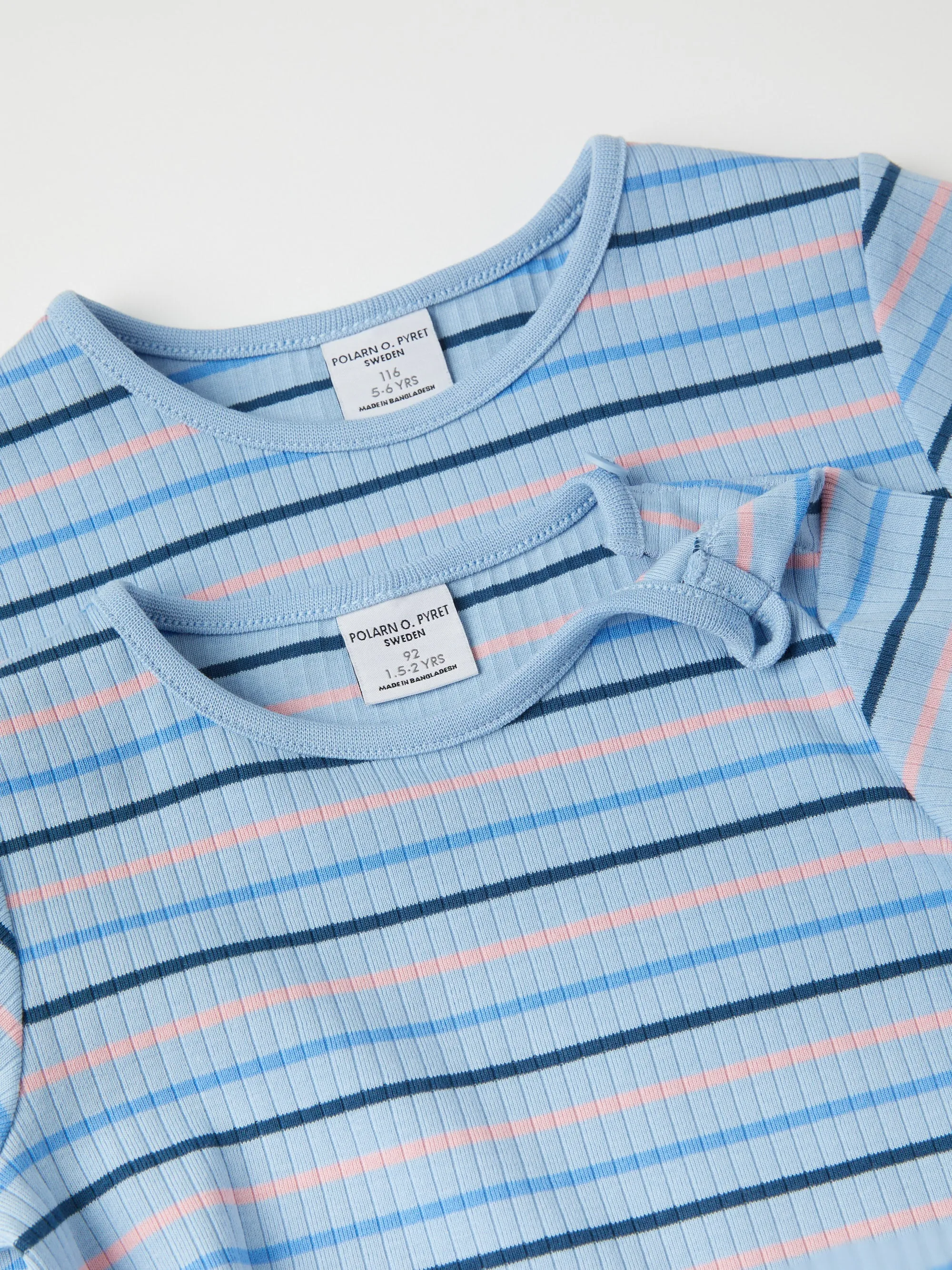 Ribbed Striped Kids T-Shirt