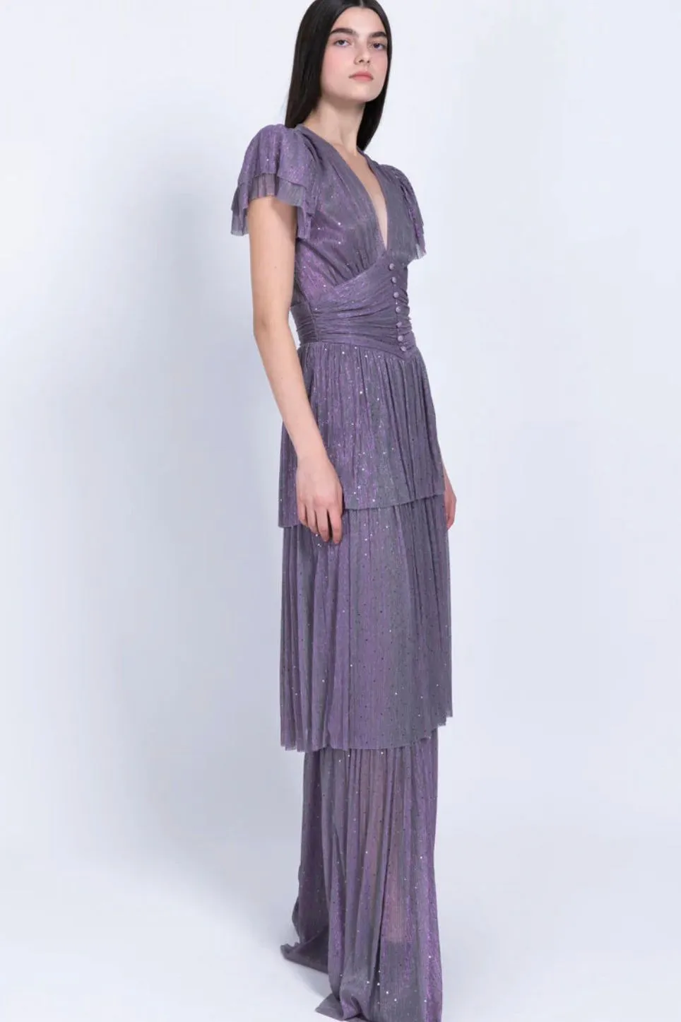 SABINA MUSAYEV SARAH DRESS - MAUVE