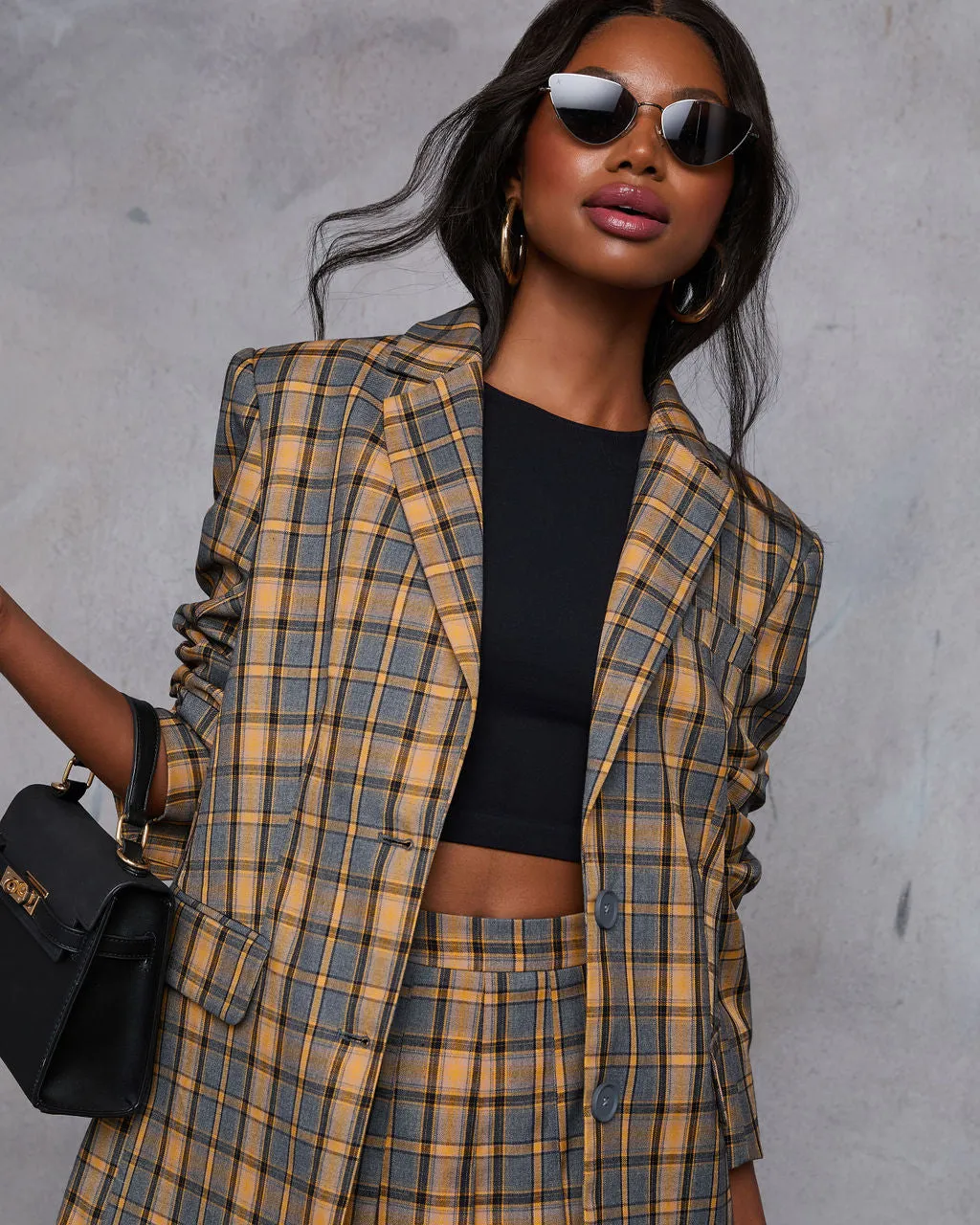 Siena Plaid Blazer