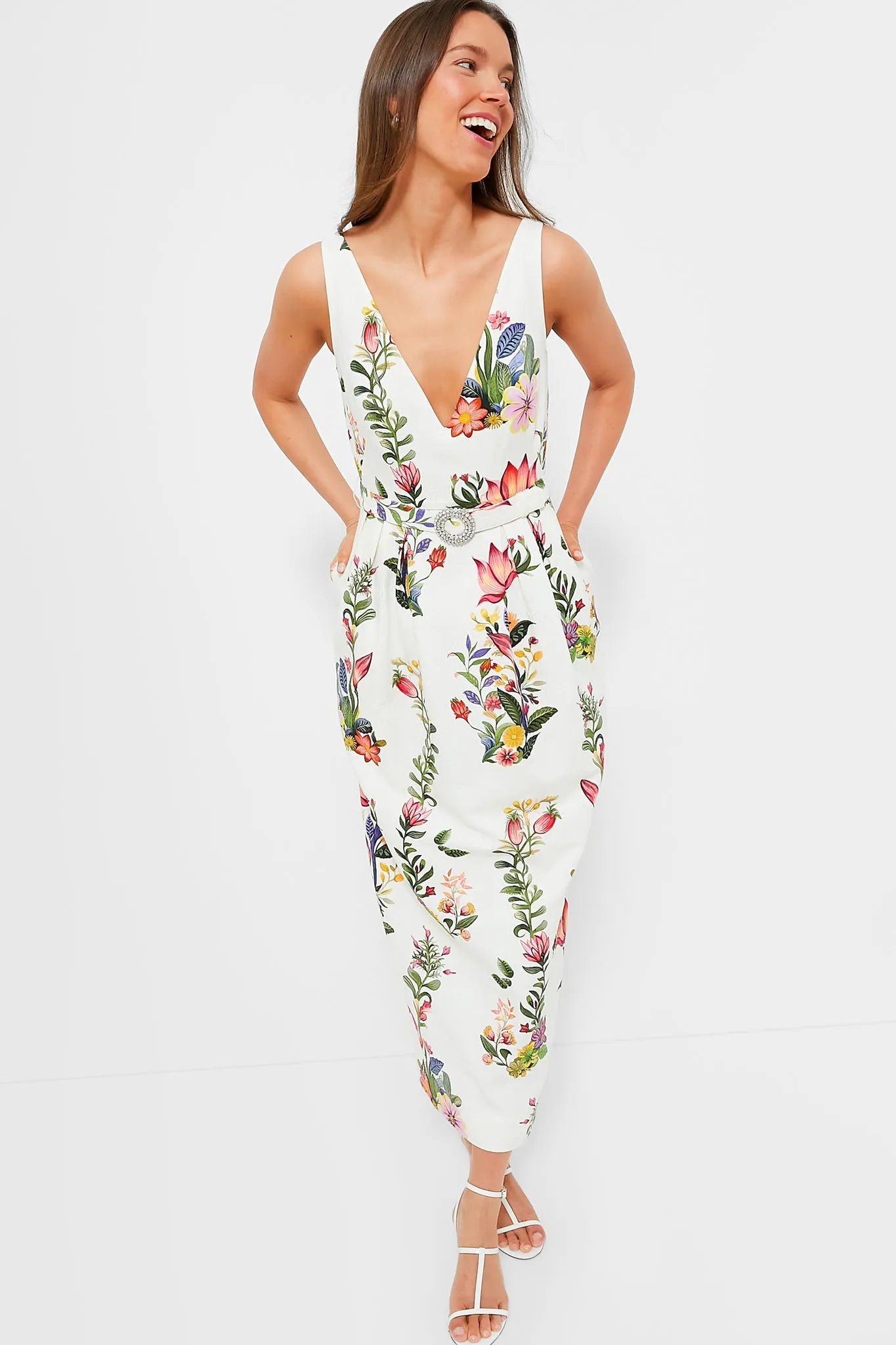 Sierra Jungle White Jules Dress