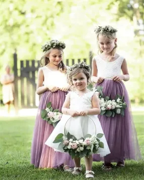 Sinead - Lace Flower Girl Dress or Princess Party Dress