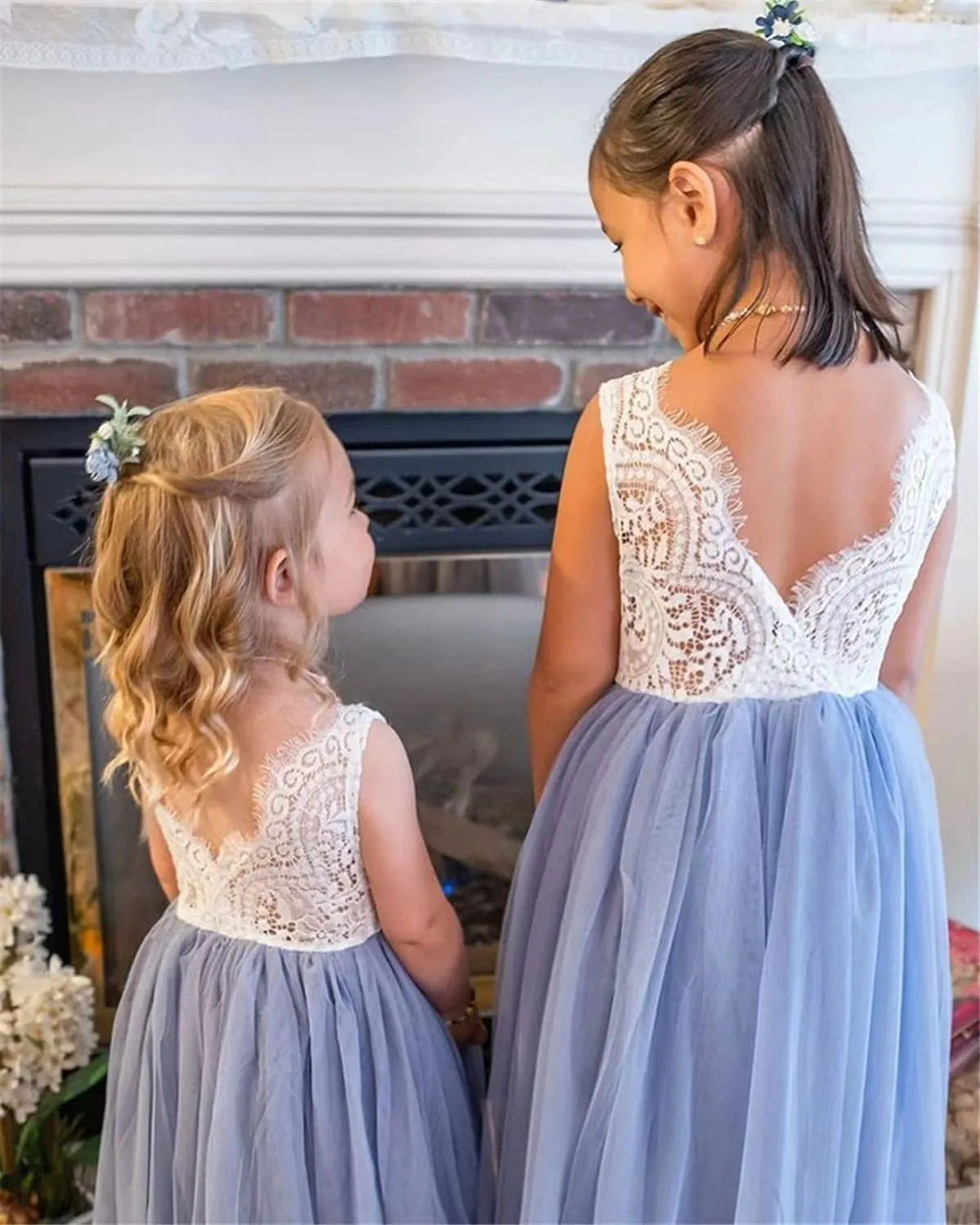 Sinead - Lace Flower Girl Dress or Princess Party Dress