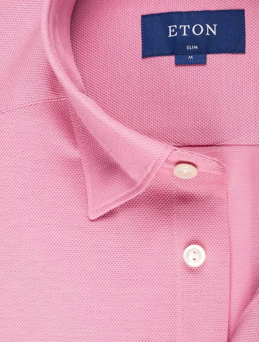 Slim Fit Jersey Casual Shirt Pink